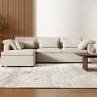 Harmony Swoop Arm 2-Piece Chaise Sectional (118.5")