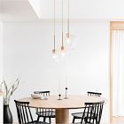 Sculptural 3-Light Geo Chandelier