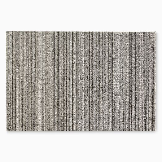 レア ITOKI CREBIO サルゲッチュ フロアマット 120×130 Chilewich Skinny Stripe Performance Shag Mat | West Elm