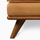 Zander Leather Ottoman