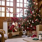 Red Velvet Clip-On Bow Ornaments (Set of 6)