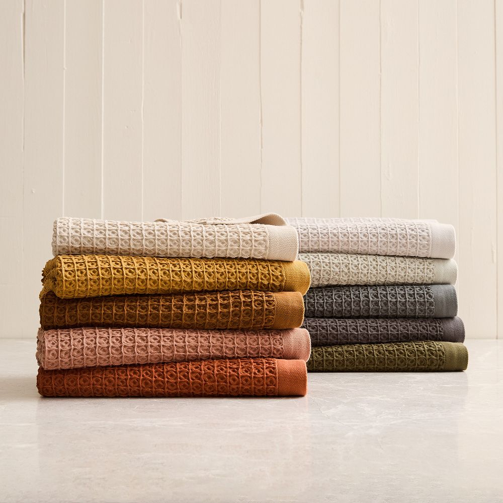 Large Waffle Towels - Rust