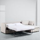 Shelter 2-Piece Sleeper Sectional w/ Storage Chaise (113")