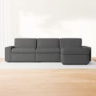 Enzo 3-Piece Reclining Chaise Sectional w/ Storage (108")