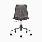 Slope Wicker Swivel Office Chair