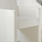 Lofted Boucle Upholstered Dining Arm Chair