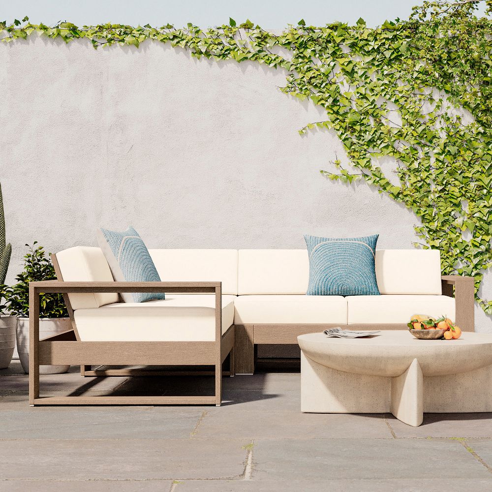 Portside Outdoor 3-Piece L-Shaped Sectional | West Elm