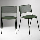 Alfie Stackable Outdoor Side Chairs (Set of 2)