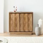 Carved Pattern Solid Wood Cabinet (47")