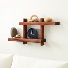 Lennox 2-Tier Live Edge Shelf