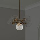 Staggered Glass Shade - Open Bottom