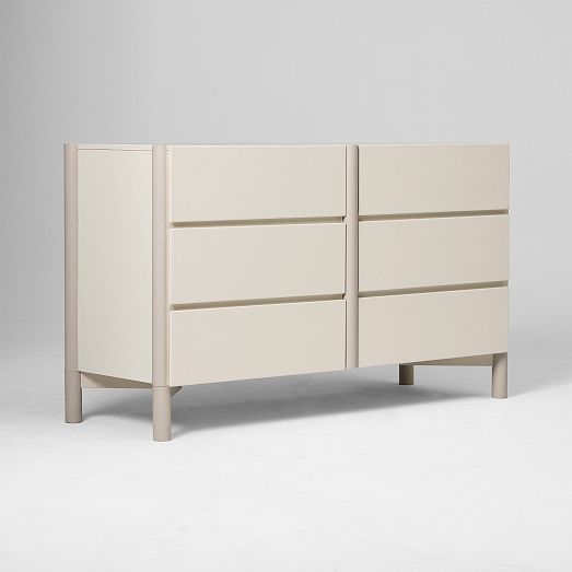 white christmas dresses Amerlife Galala Natural Marble 6 Drawers Dresser, 54