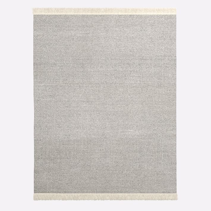 West Elm Tweed Flatweave Cotton Wool Rug