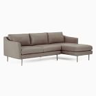 Sloane Leather 2-Piece Chaise Sectional (95.5")