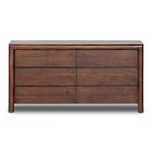 Brevoort Solid Wood Waterfall 6-Drawer Dresser (73&quot;)