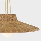 Keeley Woven Rattan Pendant (24.5")