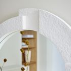 Round Deconstructed Wood Wall Mirror