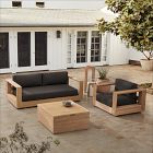 Telluride Outdoor Sofa (83&quot;), Lounge Chair &amp; Volume Square Coffee Table Set