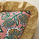 Vine Floral Ruffle Pillow Cover