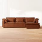 Harmony Modular Leather 2-Piece Chaise Sectional (122")