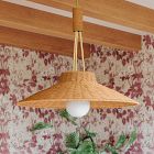 Keeley Woven Rattan Pendant (24.5")