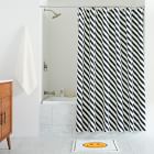 KULE Bias Stripe Shower Curtain