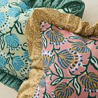 Vine Floral Ruffle Pillow Cover