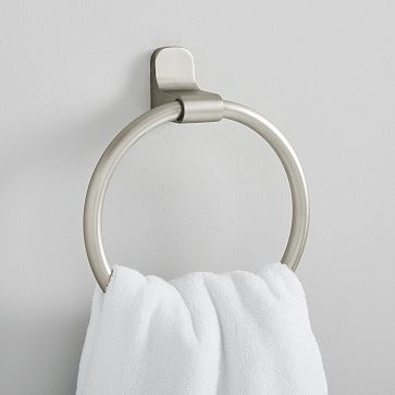 Mid-Century Contour Bathroom Hardware Towel Ring
