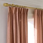 Open Box: Pleated European Flax Linen Curtain