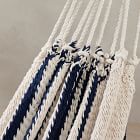 Double Weave Fringed Hammock - Colonial Navy Blue
