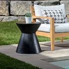 Concrete Outdoor Hourglass Side Table (17.5")