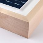 Indigo Blue Stripe Framed Wall Art