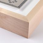 Blue Motif Twill Textile Art Framed Wall Art