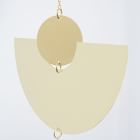 Circle &amp; Line Swivel Mobile, Brass