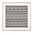 Geometric Rhythm Textile Art 1 Framed Wall Art