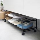 Yamazaki Tower Two-Tier Rolling Shoe Rack