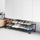 Yamazaki Tower Two-Tier Rolling Shoe Rack