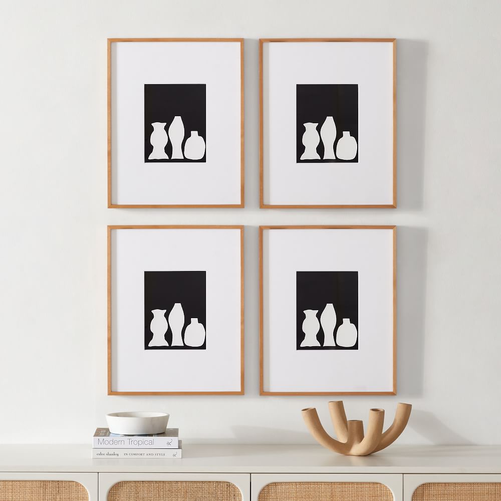 Multi-Mat Wood Gallery Frames - Wheat