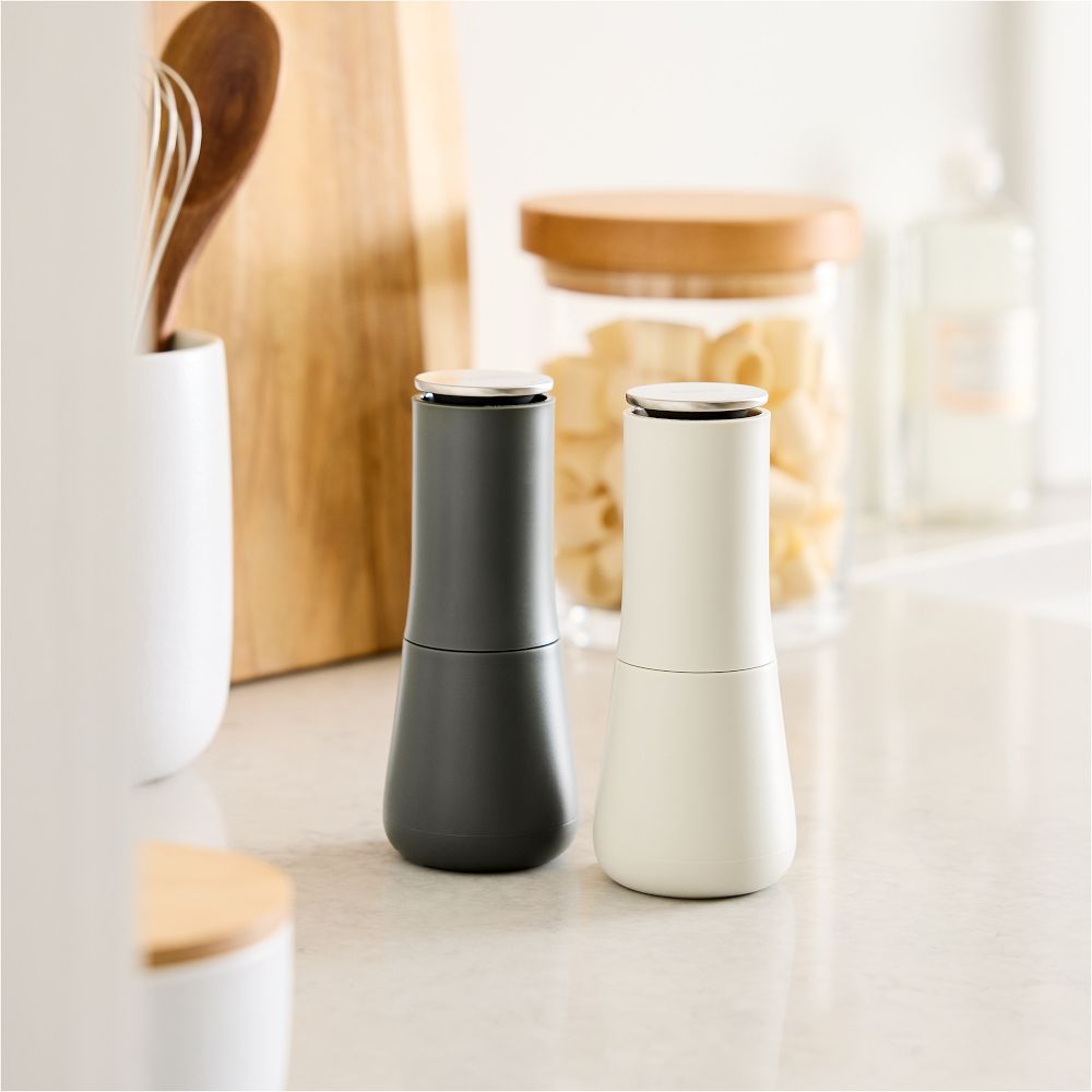 Joseph & Joseph Hilltop Salt & Pepper Grinders (Set of 2) - Black and White