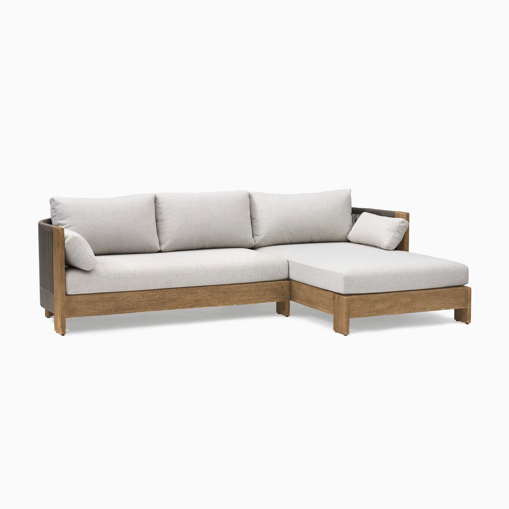Porto Outdoor 2-Piece Chaise Sectional | West Elm