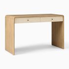 Open Box: Modern 48" Waterfall Standard Desk, Dune
