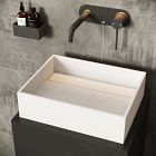 VIGO Montauk Rectangular Modern Matte Vessel Sink