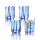Stripe Short Tumblers (Set of 4)