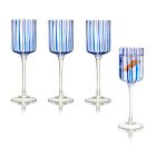 Stripe Wine Glasses (Set of 4)