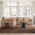 Harmony Modular Leather Reclining 5-Piece L-Shaped Sectional (116")