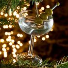 Glass Martini Ornament