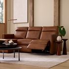 Harris Motion Reclining Leather 3-Piece Chaise Sectional (89")