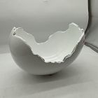 Open Box: Burled Glossy White Bowl