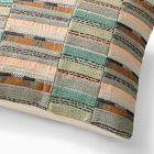 Crewel Multi Geo Block Pillow Cover