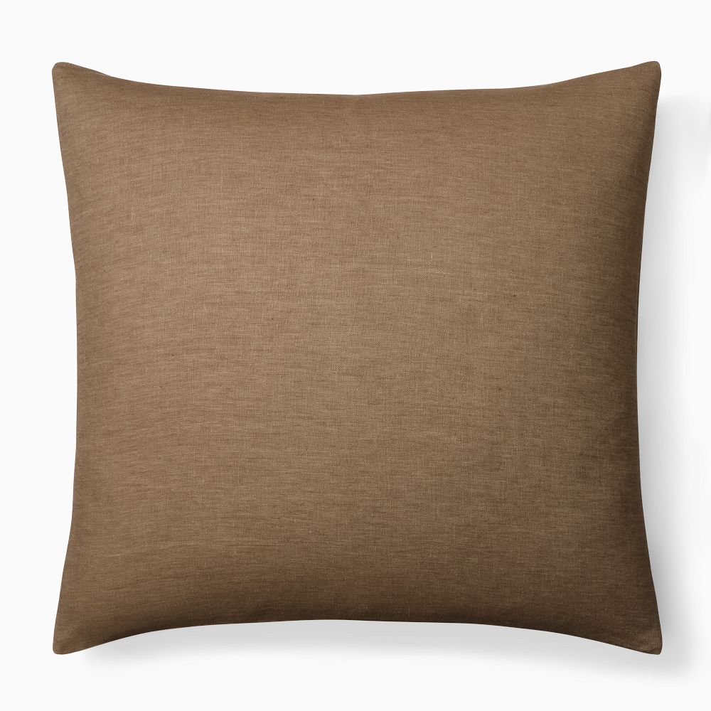 European Flax Linen Shams - Cognac